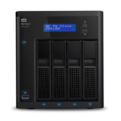 Western Digital My Cloud PR4100 NAS Desktop Collegamento ethernet LAN Nero N3710