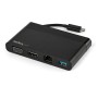 StarTech.com Adattatore multiporta USB C con HDMI, VGA, Gigabit Ethernet e USB 3.0 - Mini dock hub USB C a HDMI 4K o VGA 1080p d