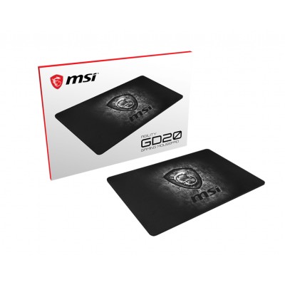 MSI Agility GD20 Tappetino per mouse per gioco da computer Nero, Grigio