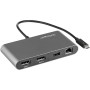 StarTech.com Thunderbolt 3 Mini Dock - Docking Station TB3 portatile per doppio monitor DisplayPort 4K 60Hz -USB- A hub (USB 3.0