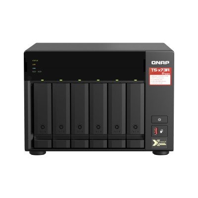 QNAP TS-673A NAS Tower Collegamento ethernet LAN Nero V1500B