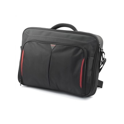 DELL Classic+ borsa per notebook 45,7 cm (18") Valigetta ventiquattrore Nero, Rosso