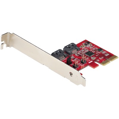 StarTech.com Scheda PCIe SATA - Scheda di Espansione PCIe SATA 2 Porte 6Gbps - Profilo Alto/Basso - Controller RAID SATA ASM1062