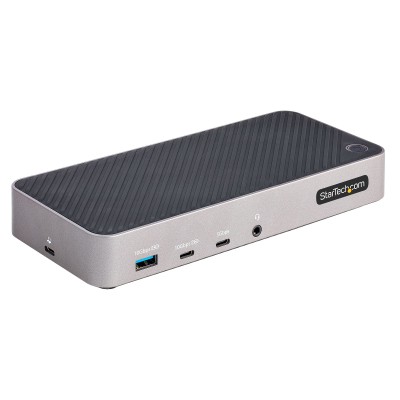 StarTech.com Docking station USB-C per Tre Monitor - Dock USB C Triplo HDMI/DP 4K - Hub USB a 5 Porte - GbE - PD 100W - Docking 