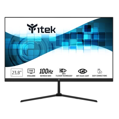 itek GWF Monitor PC 60,5 cm (23.8") 1920 x 1080 Pixel Full HD LED Nero