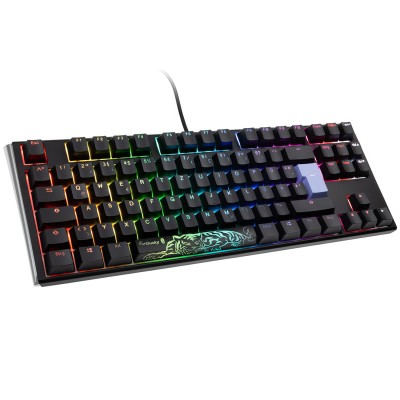 Ducky One 3 Classic, TKL 80%, Cherry Silent Red, RGB, Nero - Layout ITA