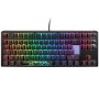 Ducky One 3 Classic, TKL 80%, Cherry Silent Red, RGB, Nero - Layout ITA