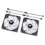 Thermaltake CT140 ARGB Sync PC Cooling Fan, 140mm, Nero - Kit 2 Pezzi