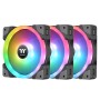 Thermaltake SWAFAN EX14 RGB TT Premium Edition, Daisy-Chain, Nero, 140 mm - 3 Pezzi