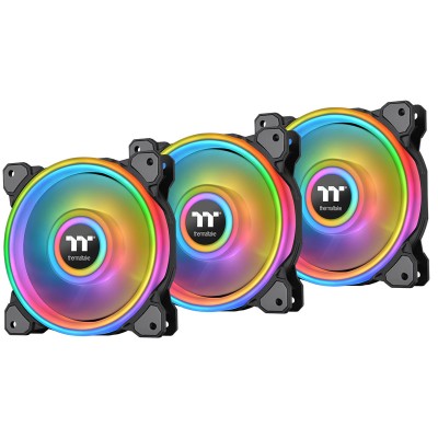 Thermaltake Riing Quad 14, LED D-RGB, TT Premium Edition, 140mm - Kit 3 Pezzi