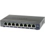 NETGEAR GS108E Gestito Gigabit Ethernet (10/100/1000) Nero