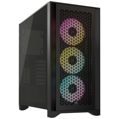 Corsair 4000D RGB Airflow Tempered Glass - Nero con Finestra