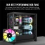 Corsair 4000D RGB Airflow Tempered Glass - Nero con Finestra