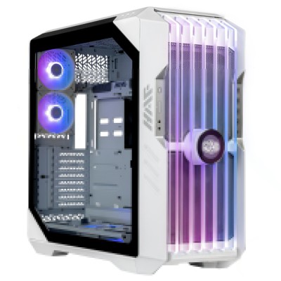 Cooler Master HAF700 EVO, Full Tower, ARGB, Vetro Temperato - Bianco