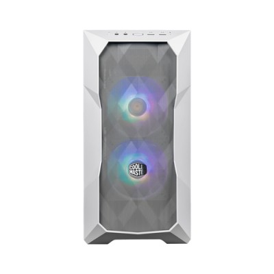 COOLER MASTER CASE MASTERBOX TD300 MESH WHITE ARGB, SIDE-PANEL, MID-TOWER, MICRO-ATX MINI-ITX