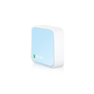 TP-Link TL-WR802N router wireless Fast Ethernet Banda singola (2.4 GHz) Blu, Bianco