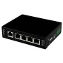 StarTech.com Switch di rete Commutatore Industriale Gigabit Ethernet a 5 porte non gestito - Guide DIN / Montabile a parete