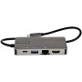 StarTech.com Adattatore multiporta USB-C a HDMI 4K 30 Hz o VGA 1080p - Convertitore USB C con HUB USB a 3 porte e 100W Power Del