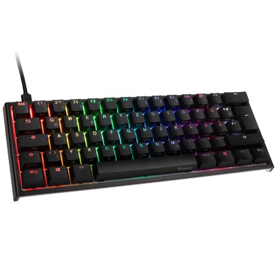 Ducky One 2 Mini 60%, Cherry MX Silent Red, RGB, Nero - Layout ITA