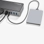 StarTech.com USB-C e USB-A Dock - Docking station universale triplo monitor DisplayPort e HDMI 4K 60Hz - 85W Power Delivery, Hub