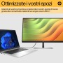 HP E24u G5 Monitor PC 60,5 cm (23.8") 1920 x 1080 Pixel Full HD LCD Nero, Argento