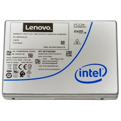 Lenovo 4XB7A17145 drives allo stato solido U.2 1,92 TB PCI Express 4.0 TLC 3D NAND NVMe