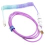 Ducky Premicord Azure Cable Coiled, USB Type-C a Type-A - 1,8 m