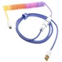 Ducky Premicord Afterglow Cable Coiled, USB Type-C a Type-A - 1,8 m