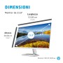 HP M24fwa Monitor PC 60,5 cm (23.8") 1920 x 1080 Pixel Full HD LCD Argento, Bianco