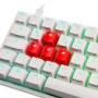 Ducky One 2 Mini 60%, Cherry Silent Red, RGB, Bianco - Layout ITA