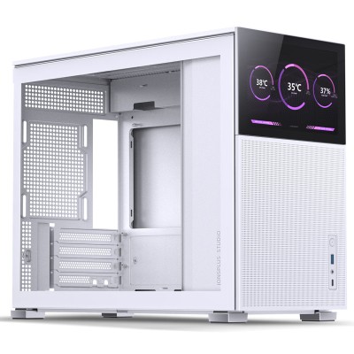 Jonsbo D31 Mesh Screen mATX, vetro temperato - Bianco