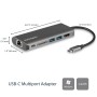 StarTech.com Adattatore Multiporta USB C, Dock USB-C Portatile con HDMI 4K, Hub 3x USB 3.0, SD/SDHC, GbE, PD 60 W Pass-Through -