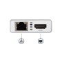 StarTech.com Adattatore USB-C Multiporta - Docking Station da viaggio USB-C con HDMI 4K - 60W Alimentazione Pass-Through, GbE, H