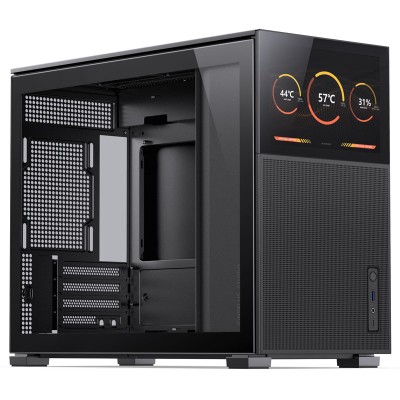 Jonsbo D31 Mesh Screen mATX, vetro temperato - Nero