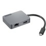 Lenovo 4X91A30366 replicatore di porte e docking station per notebook USB 2.0 Type-C Grigio