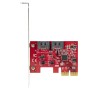 StarTech.com Scheda PCIe SATA - Scheda di Espansione PCIe SATA 2 Porte 6Gbps - Profilo Alto/Basso - Controller RAID SATA ASM1062