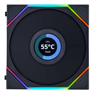 Lian Li UNI FAN TL120 LCD Reverse RGB PWM FAN, Nero - 120 mm