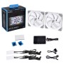 Lian Li UNI FAN SL140 RGB PWM FAN, Pack 2 pcs, Bianco - 140 mm