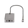StarTech.com Adattatore Multiporta USB-C - Docking Station USB Type-C 2x 4K30Hz + HDMI e DisplayPort 4K 60Hz, Hub USB a 3 Porte 