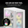 Corsair 4000D RGB Airflow Tempered Glass - Bianco con Finestra