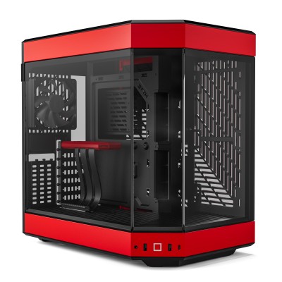 HYTE Y60 Dual Chamber Case Mid-Tower, Tempered Glass - Rosso