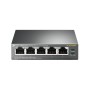 TP-Link TL-SG1005P Non gestito Gigabit Ethernet (10/100/1000) Supporto Power over Ethernet (PoE) Nero