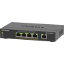 NETGEAR 5-Port Gigabit Ethernet High-Power PoE+ Plus Switch (GS305EPP) Gestito L2/L3 Gigabit Ethernet (10/100/1000) Supporto Pow