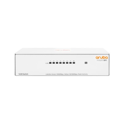 Aruba Instant On 1430 8G Non gestito L2 Gigabit Ethernet (10/100/1000) Bianco