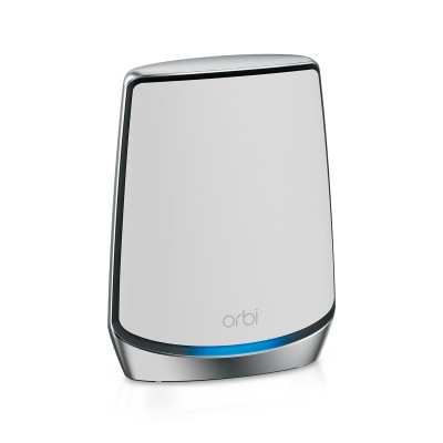 NETGEAR Orbi RBS850 AX6000 WiFi 6 Mesh Sattelite Banda tripla (2.4 GHz/5 GHz/5 GHz) Wi-Fi 6 (802.11ax) Grigio, Bianco 4 Interno