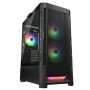 Cougar Duoface RGB, Mid-Tower, Vetro Temperato, ARGB - Nero