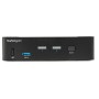 StarTech.com Switch KVM DisplayPort 2 porte - 4K 60Hz - Singolo schermo - Switch KVM USB UHD DP 1.2 a doppia porta - Hub USB 3.0