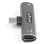 StarTech.com Adattatore USB C di ricarica e audio - Alimentatore USB-C con porta USB-C Audio per cuffie - Caricabatterie USB Typ