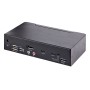 StarTech.com Switch KVM USB C, KVM DisplayPort a 2 porte con video HDR 4K 60Hz UHD, Audio da 3,5 mm, Hub USB con 4x USB HID e 2x