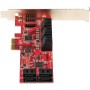 StarTech.com Scheda PCIe SATA - Scheda di Espansione PCIe SATA a 10 porte - 6 Gbps - Staffa a Profilo Basso/Alto - 10 Connettori